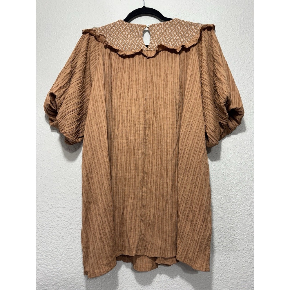 Entro 1X Plus Top Boho Curvy Boutique Hippie Peasant New - Picture 8 of 10